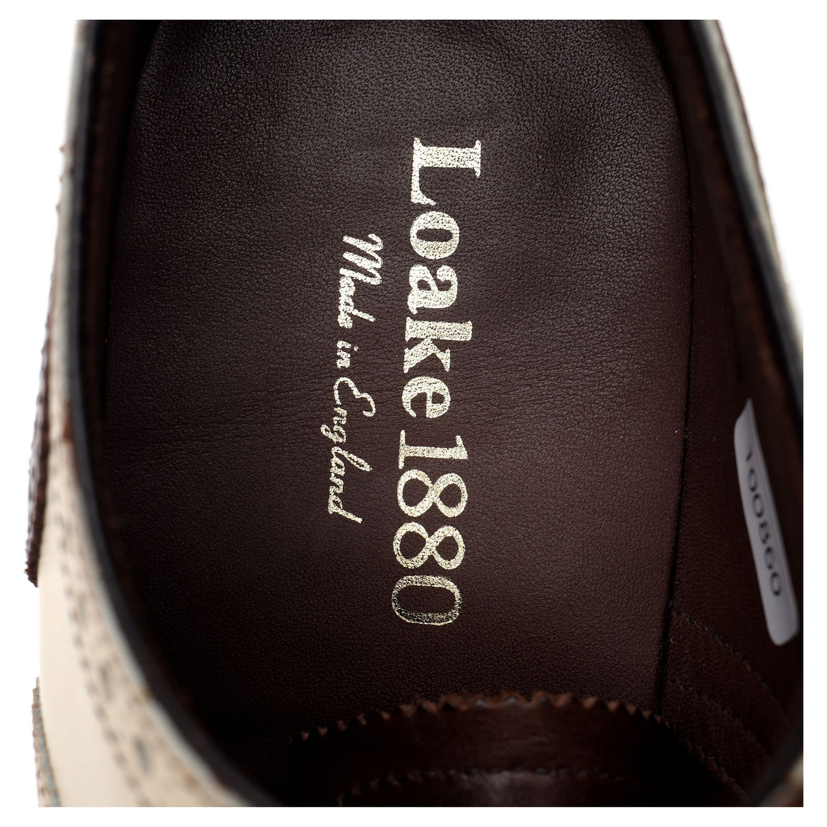 1880 &#39;Sloane&#39; Brown Cream Leather Spectator Brogues UK 8 F