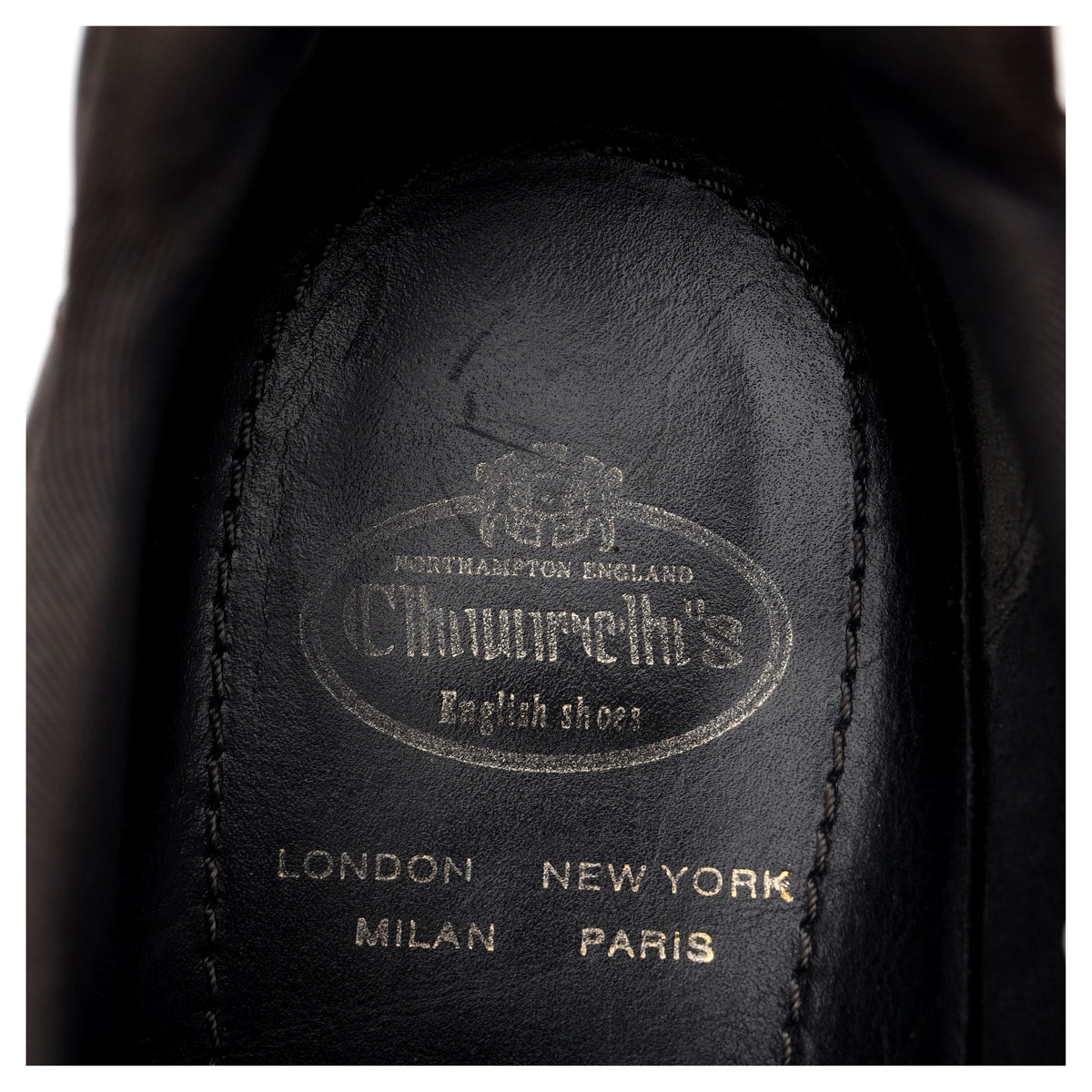 &#39;Mirfield&#39; Dark Brown Leather Sneakers UK 7.5