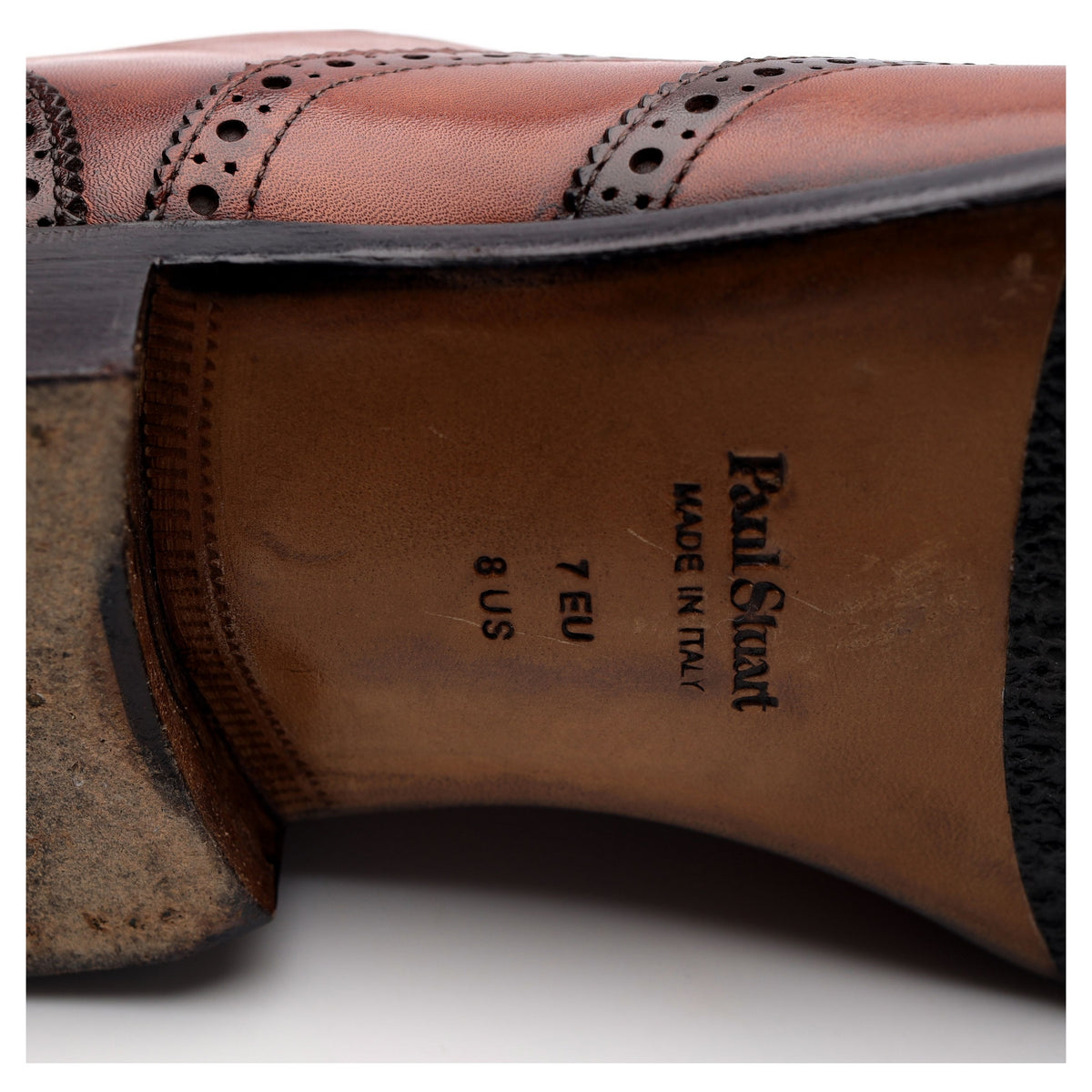 Paolo Scafora &#39;Galia&#39; Tan Brown Leather Oxford Brogues UK 7 US 8 D