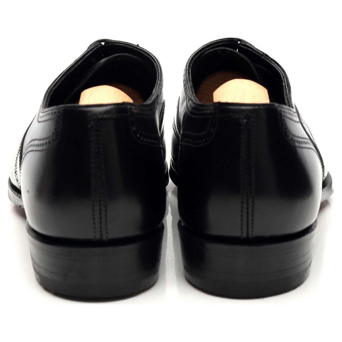 Black Leather Oxford Brogues UK 7.5 D
