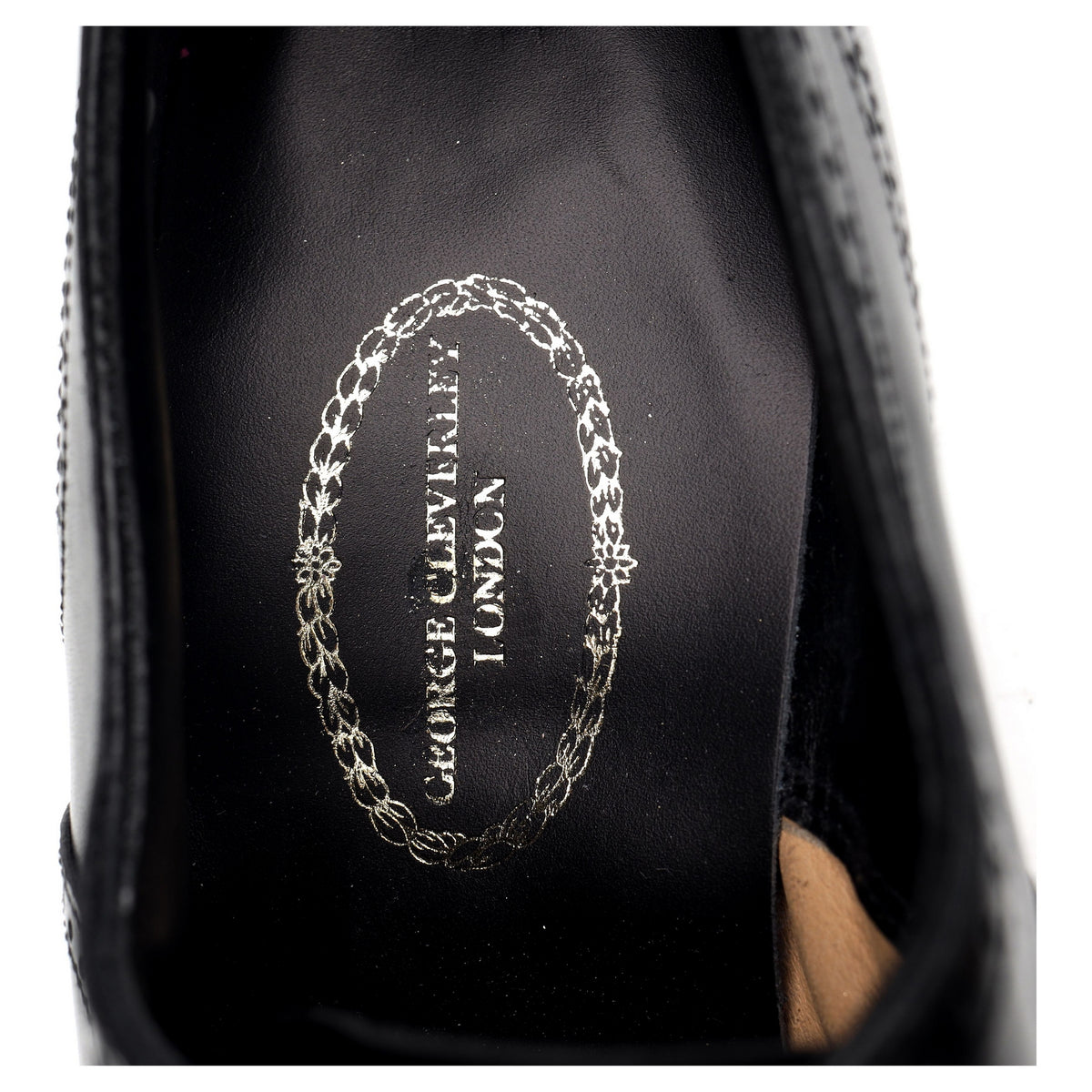 Black Leather Oxford Brogues UK 7.5 D