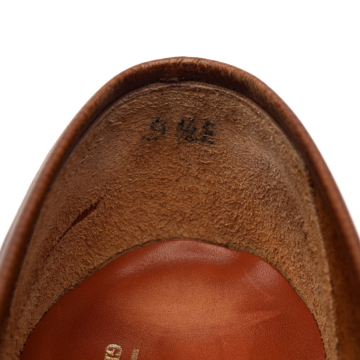 &#39;George&#39; Brown Grain Leather Loafers UK 9.5 E