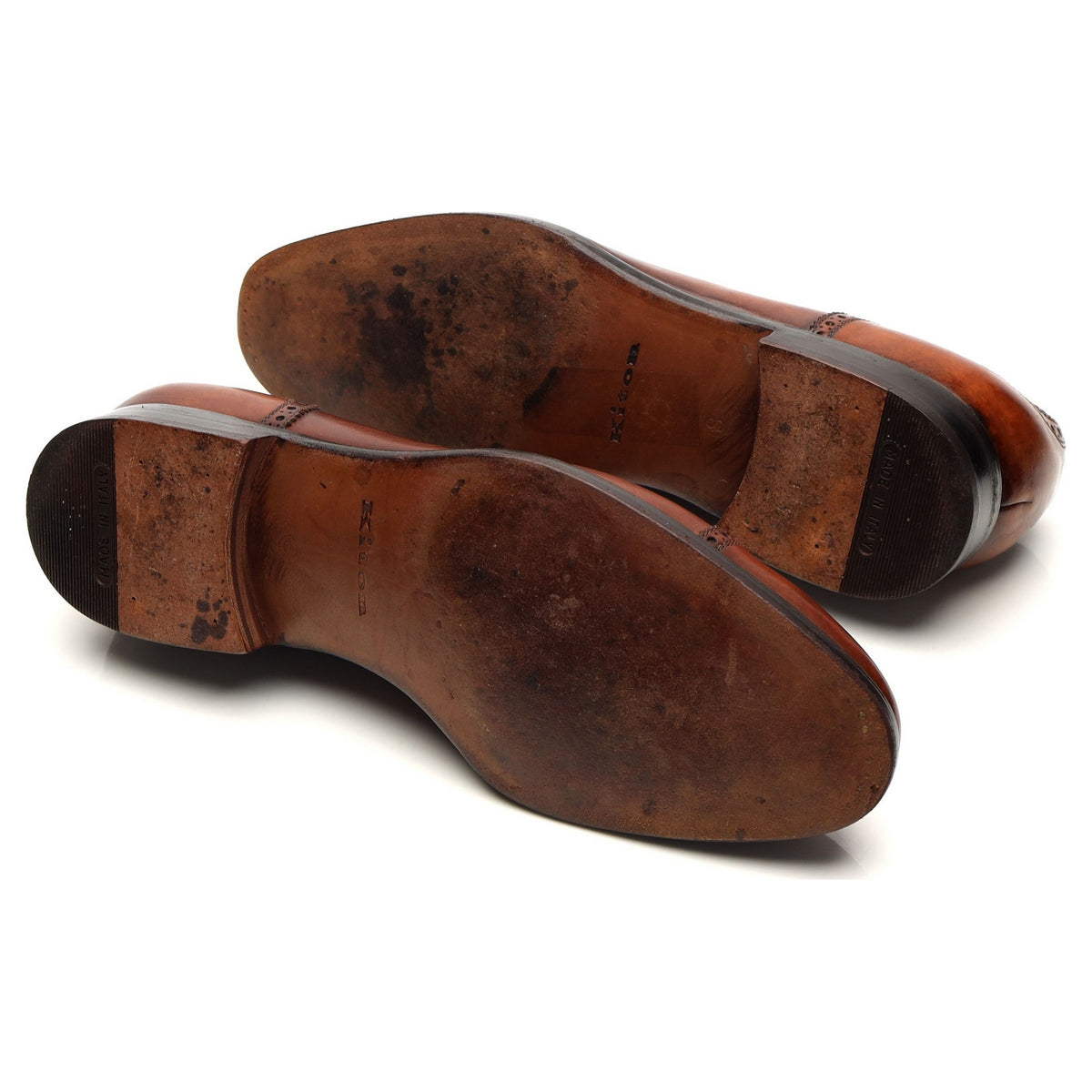 Tan Brown Leather Oxford Brogues UK 8
