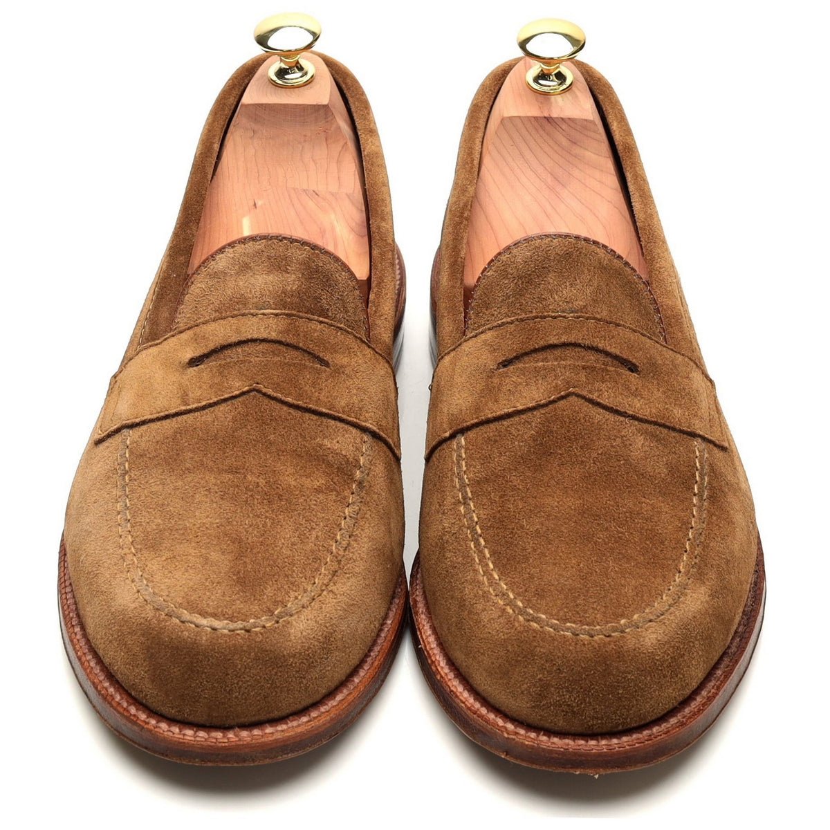 Frans Boone &#39;67340&#39; Snuff Brown Suede Loafers UK 9.5 US 10 E