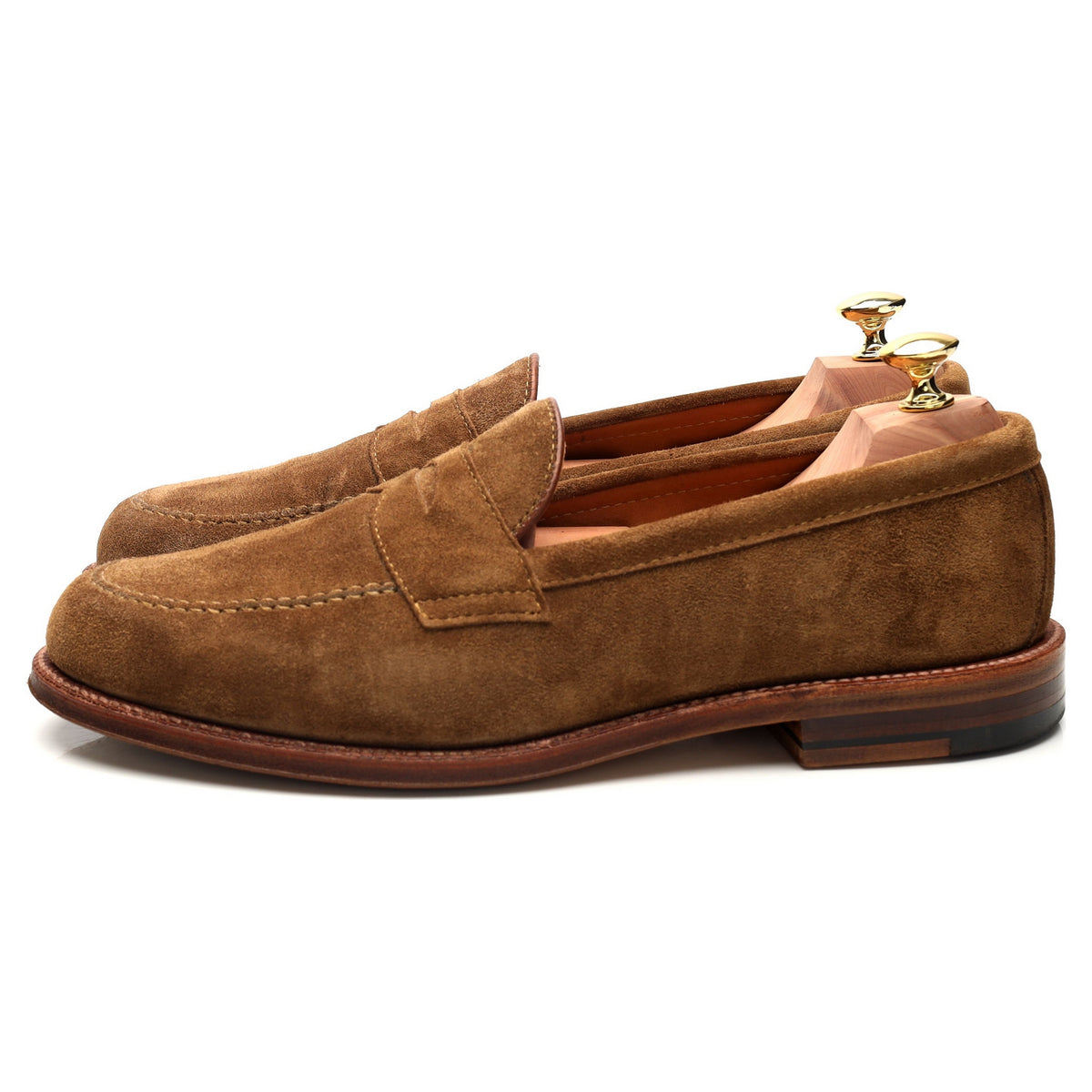 Frans Boone &#39;67340&#39; Snuff Brown Suede Loafers UK 9.5 US 10 E