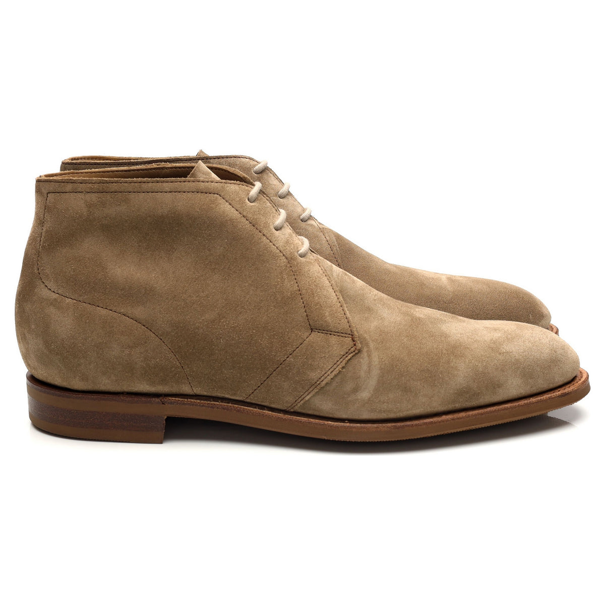 &#39;Shanklin&#39; Beige Suede Chukka Boots UK 6 E