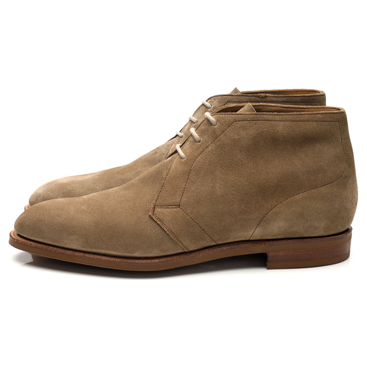 &#39;Shanklin&#39; Beige Suede Chukka Boots UK 6 E