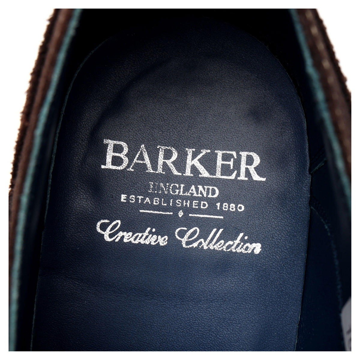 &#39;Grant&#39; Dark Brown Waxed Suede Brogues UK 8 F