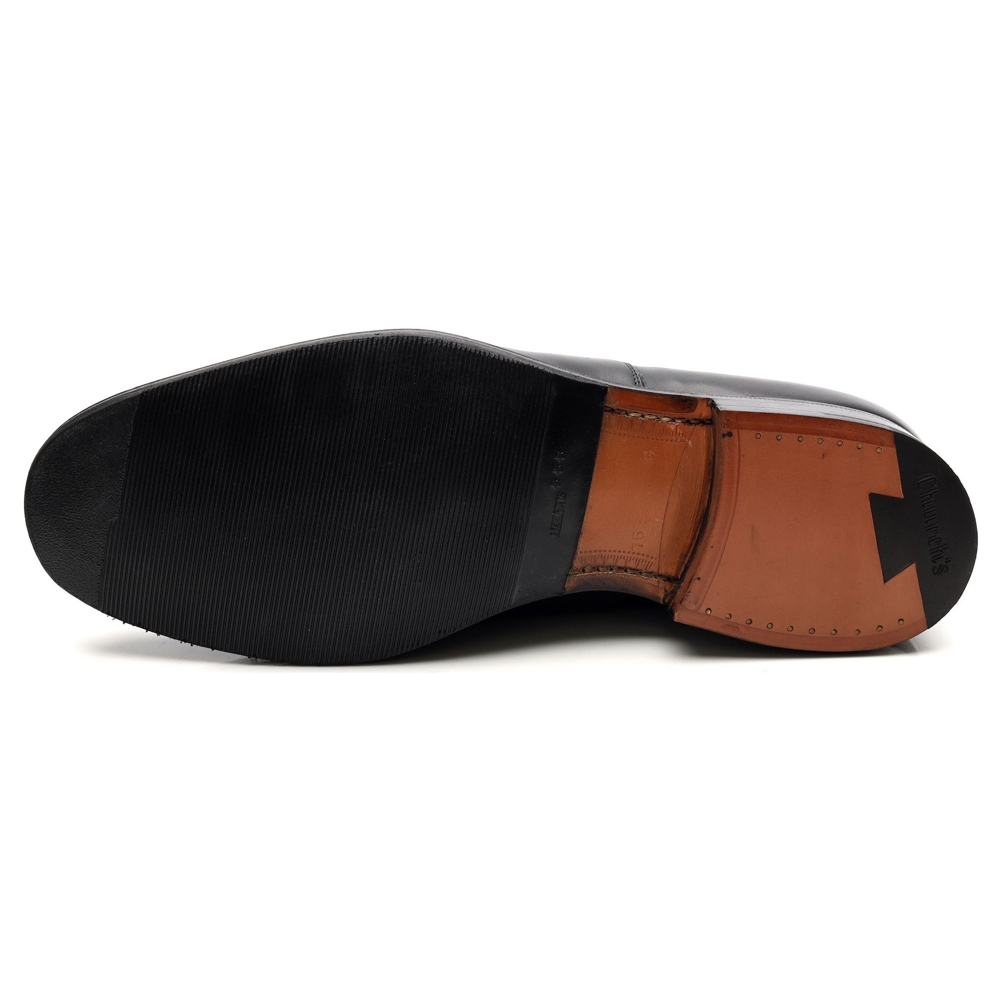 Church’s BALMORAL UK7.5F Balmoral' Black Leather Oxford UK 7.5 G - Abbot's Shoes