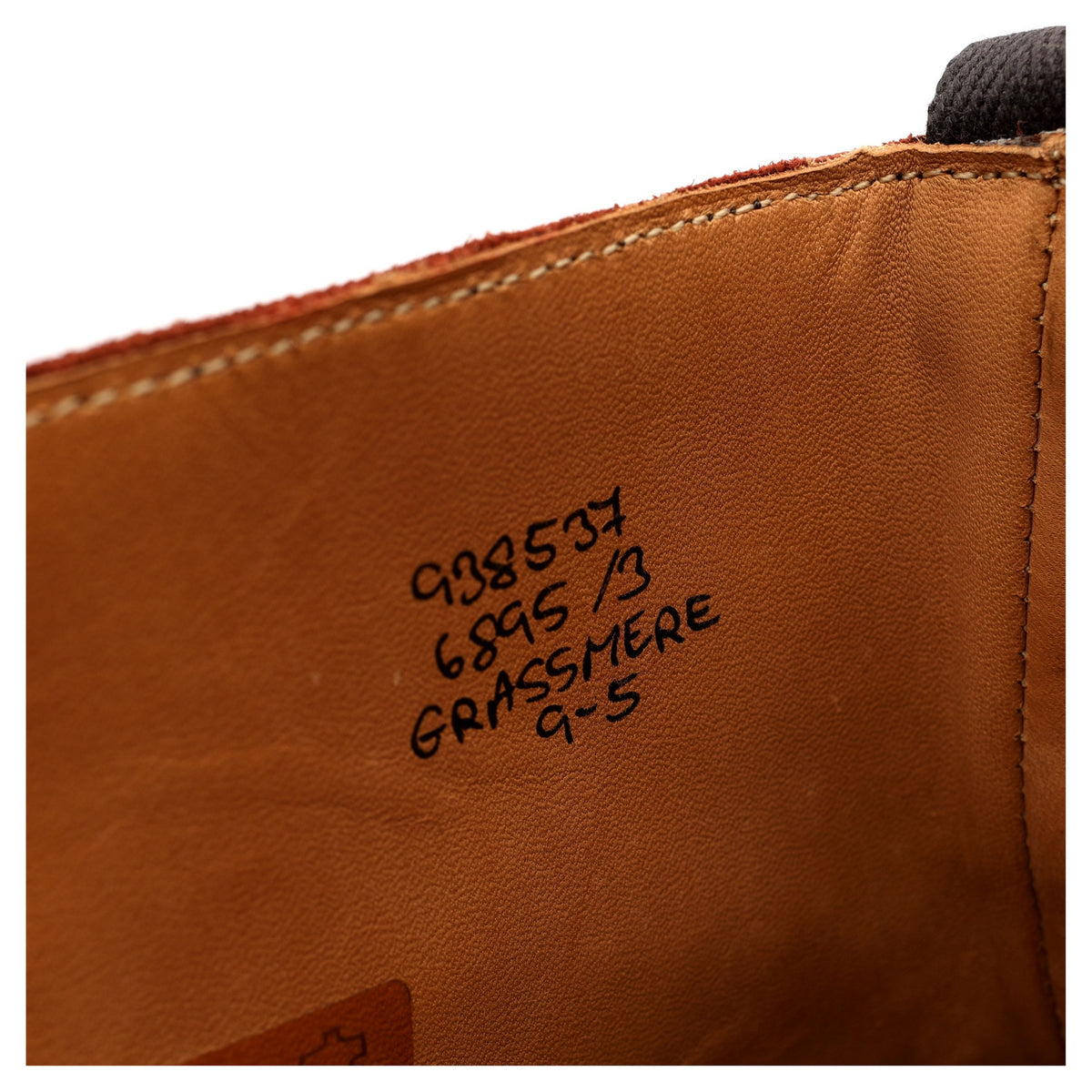 &#39;Grassmere&#39; Dark Brown Kudu Leather Derby Boots UK 9