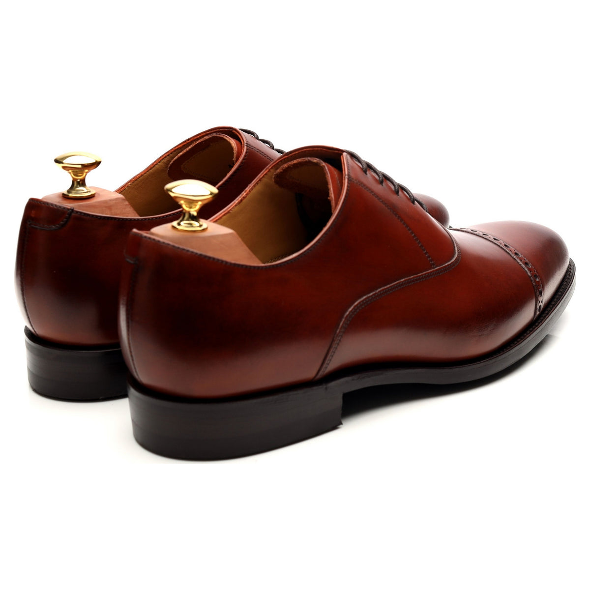 &#39;Burford&#39; Brown Leather Oxford UK 9 G