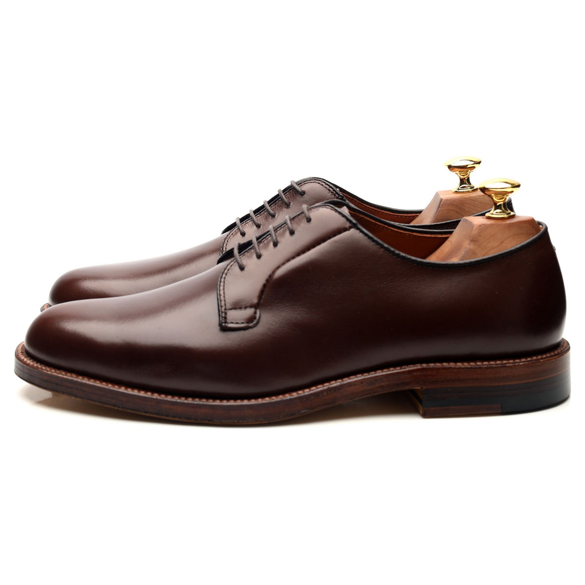 &#39;M6408&#39; Dark Brown Leather Derby UK 8.5 - 11