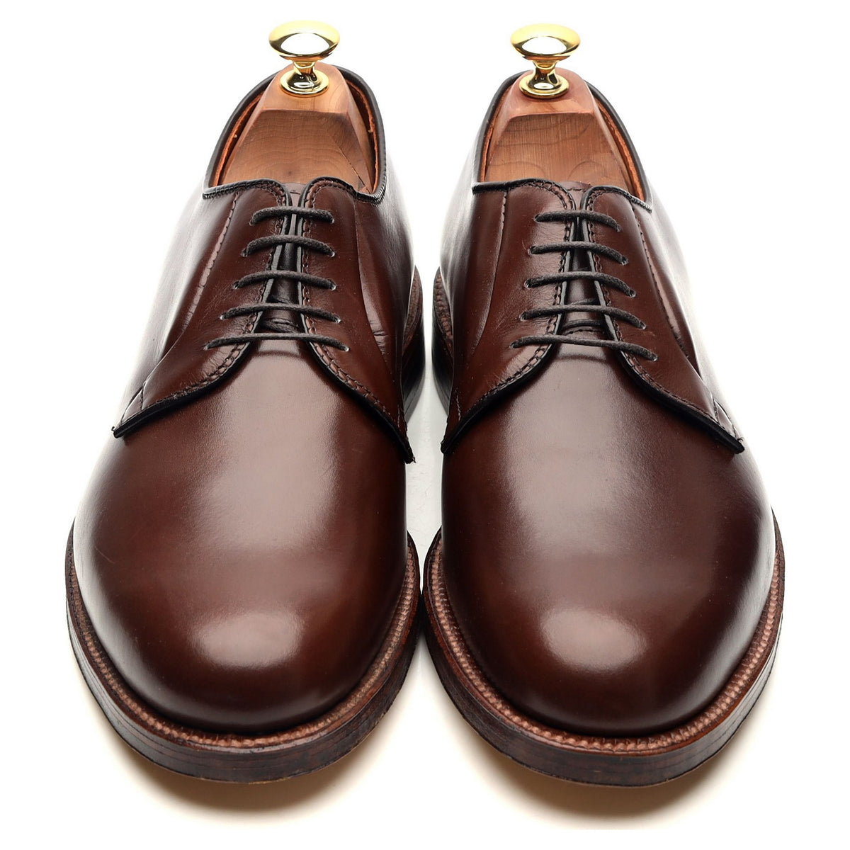 &#39;M6408&#39; Dark Brown Leather Derby UK 8.5 - 11