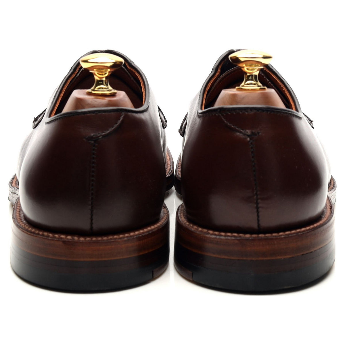 &#39;M6408&#39; Dark Brown Leather Derby UK 8.5 - 11