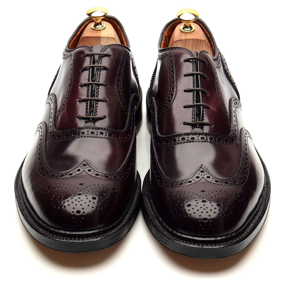 &#39;974&#39; Burgundy Cordovan Leather Oxford Brogues UK 11 US 11.5 E