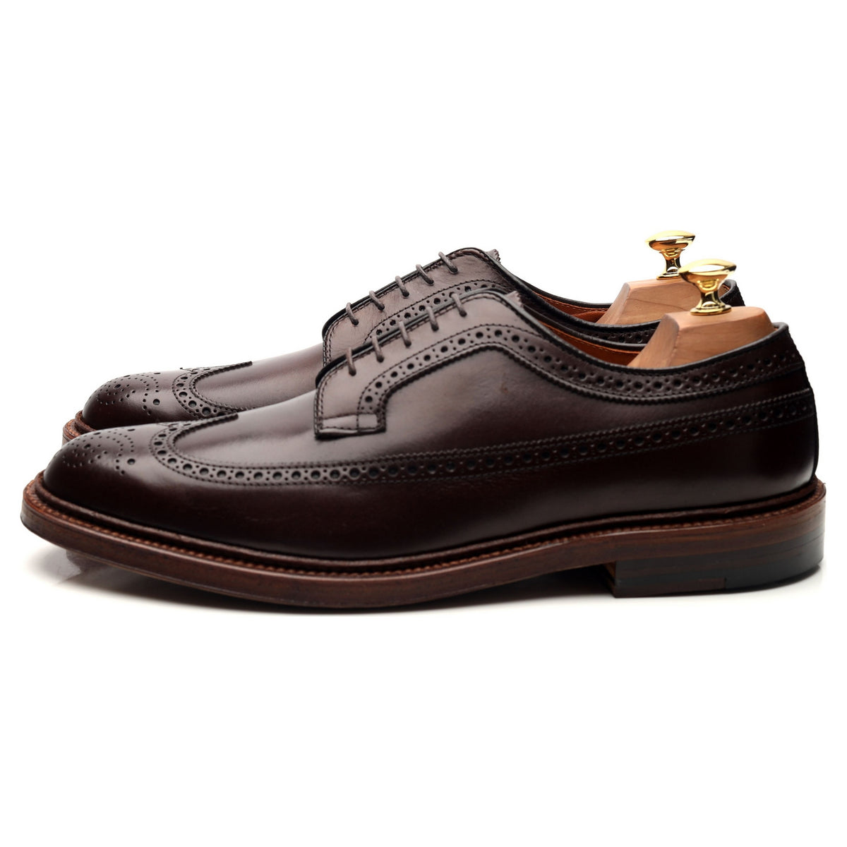 &#39;976&#39; Dark Brown Leather Derby Brogues UK 10.5 / UK 11.5