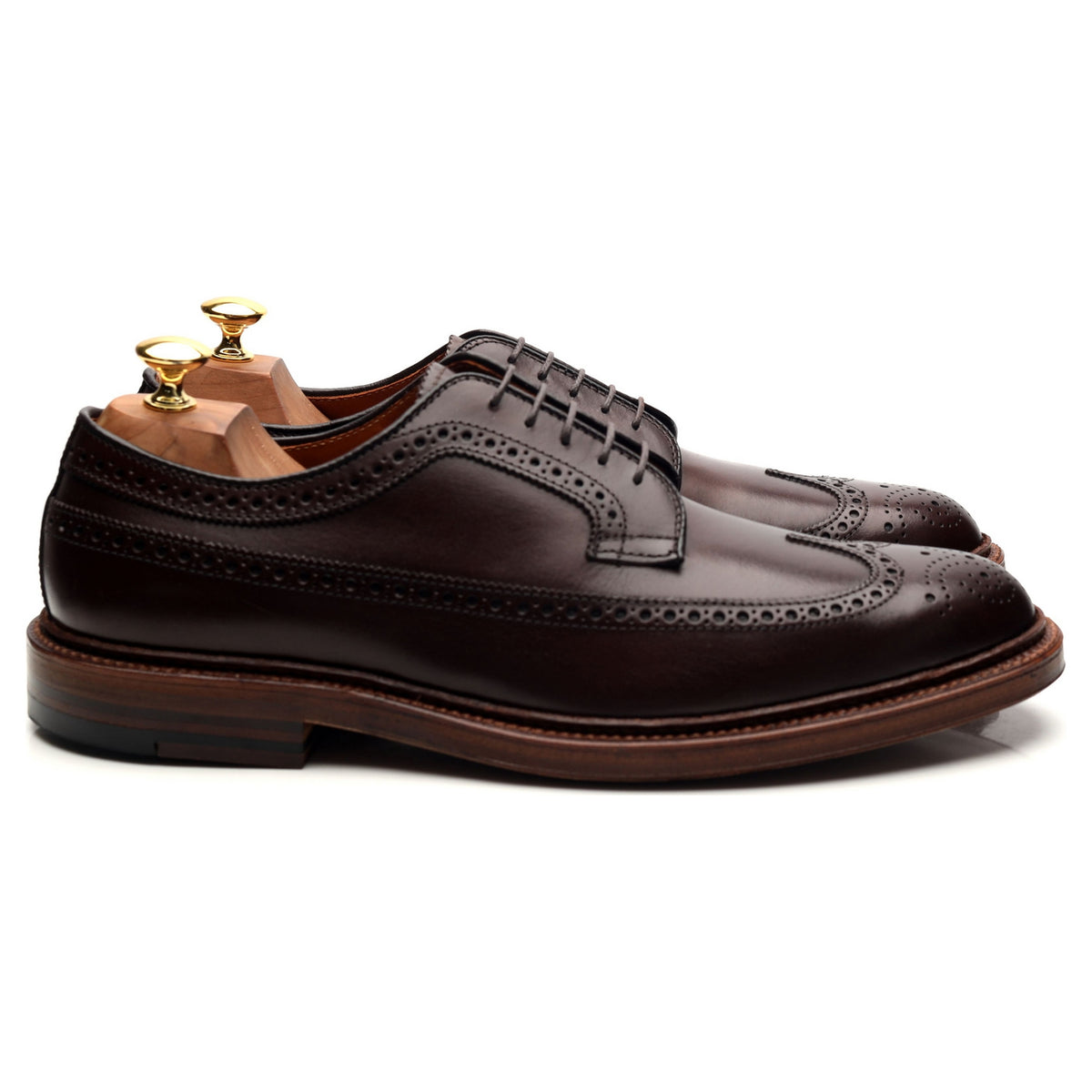 &#39;976&#39; Dark Brown Leather Derby Brogues UK 10.5 / UK 11.5