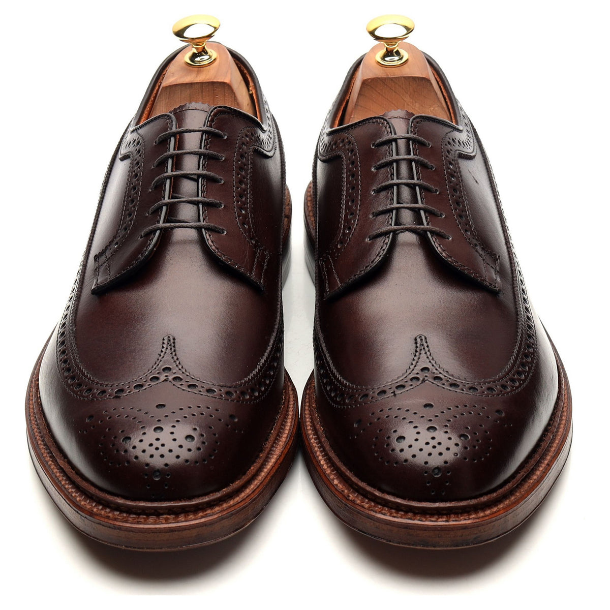 &#39;976&#39; Dark Brown Leather Derby Brogues UK 10.5 / UK 11.5