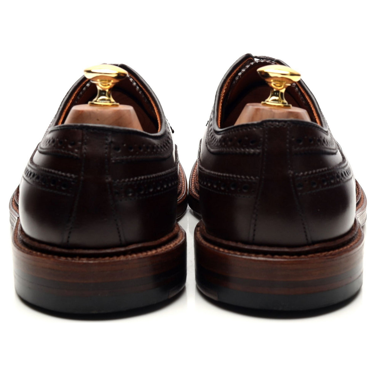 &#39;976&#39; Dark Brown Leather Derby Brogues UK 10.5 / UK 11.5