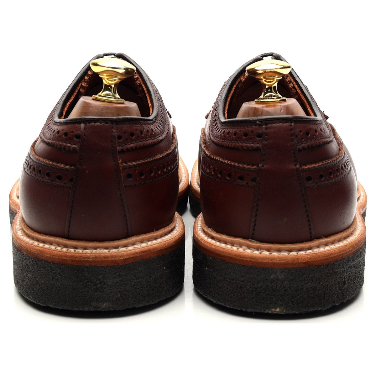 &#39;M4504&#39; Brown Leather Derby Brogues UK 8.5 US 9 E