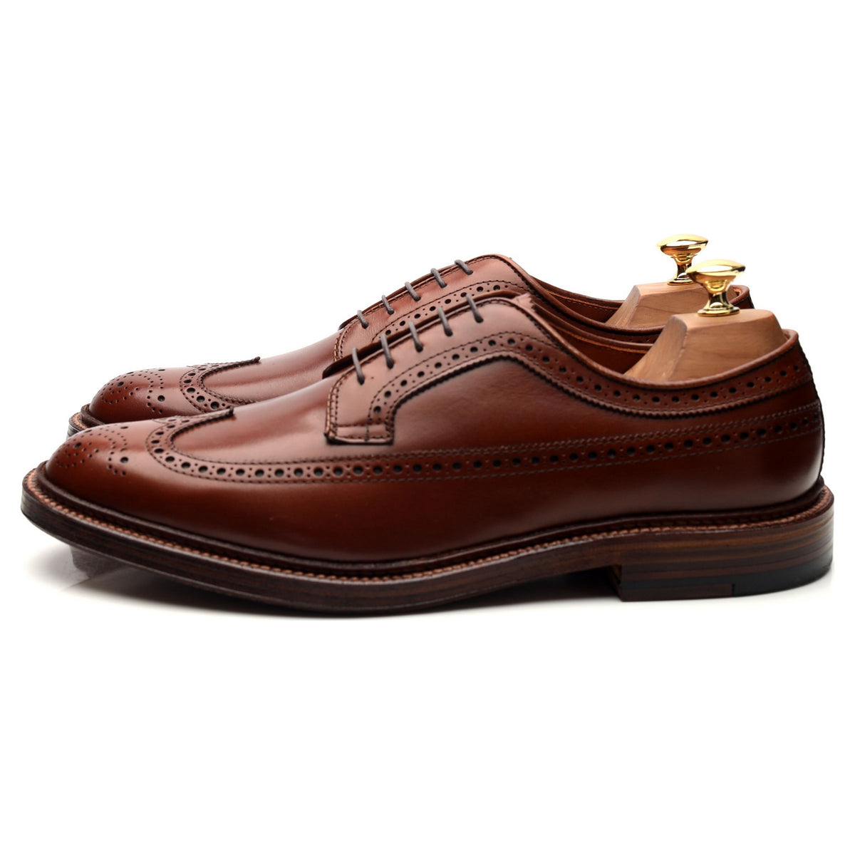 &#39;979&#39; Tan Brown Leather Derby Brogues UK 9.5 / UK 11.5