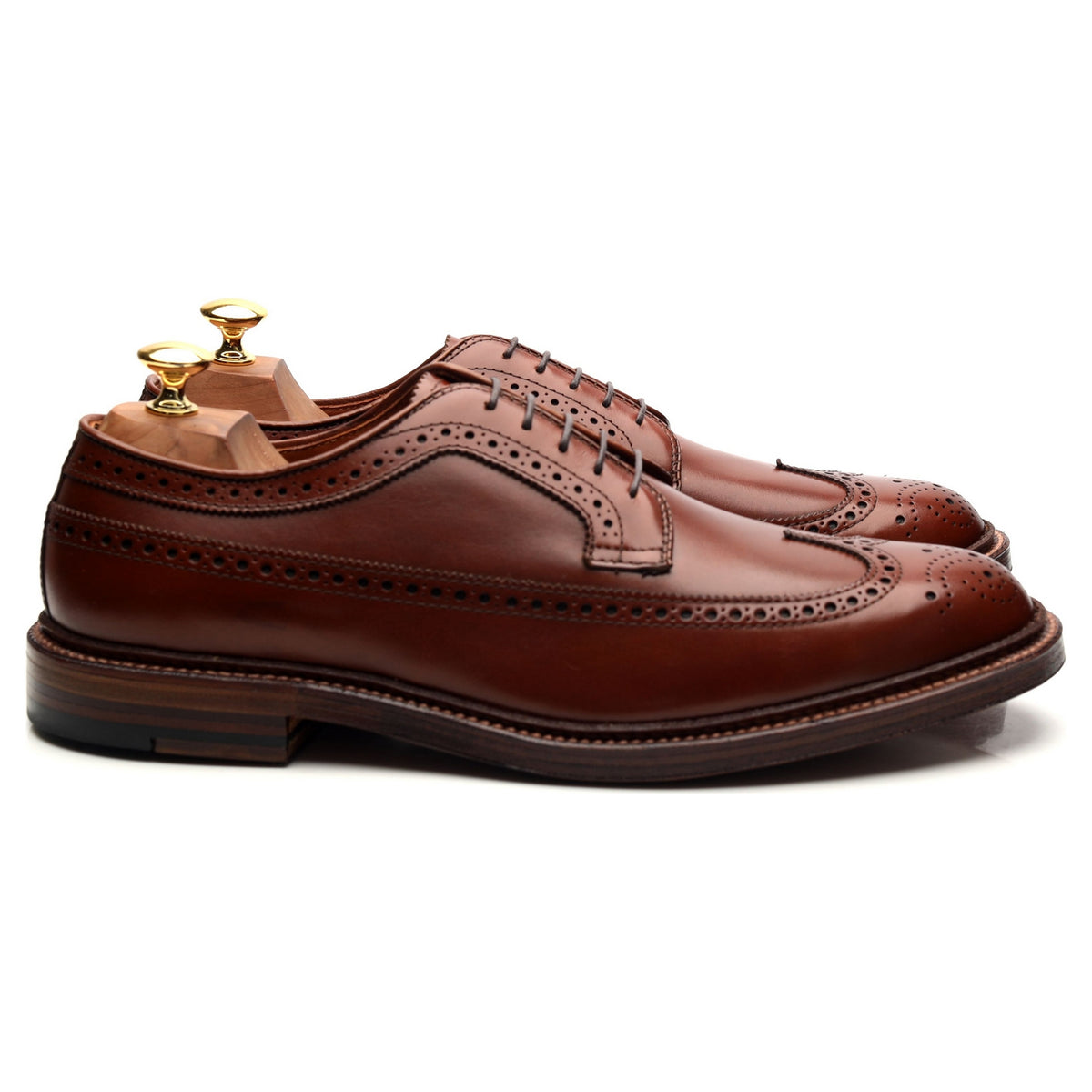 &#39;979&#39; Tan Brown Leather Derby Brogues UK 9.5 / UK 11.5