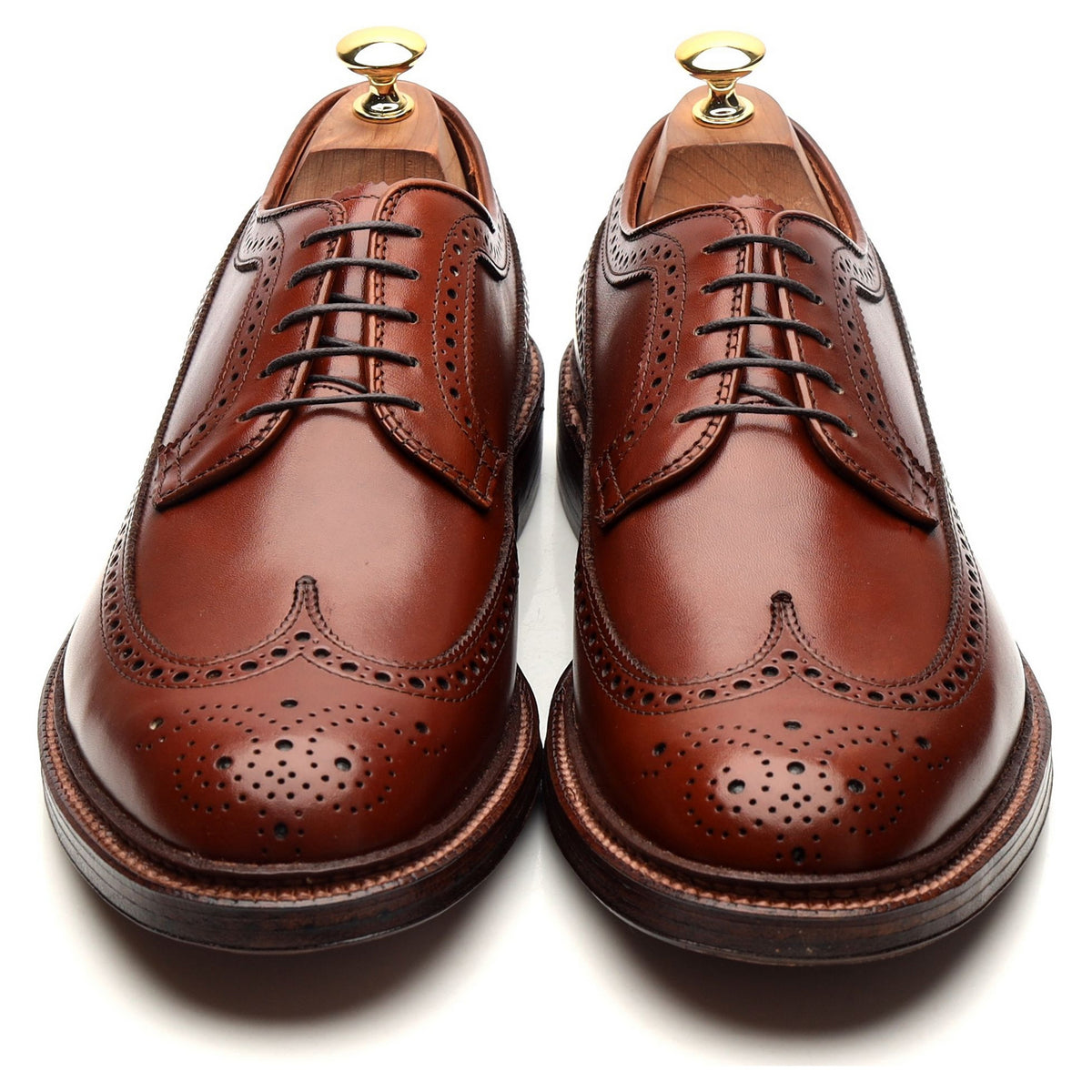 &#39;979&#39; Tan Brown Leather Derby Brogues UK 9.5 / UK 11.5