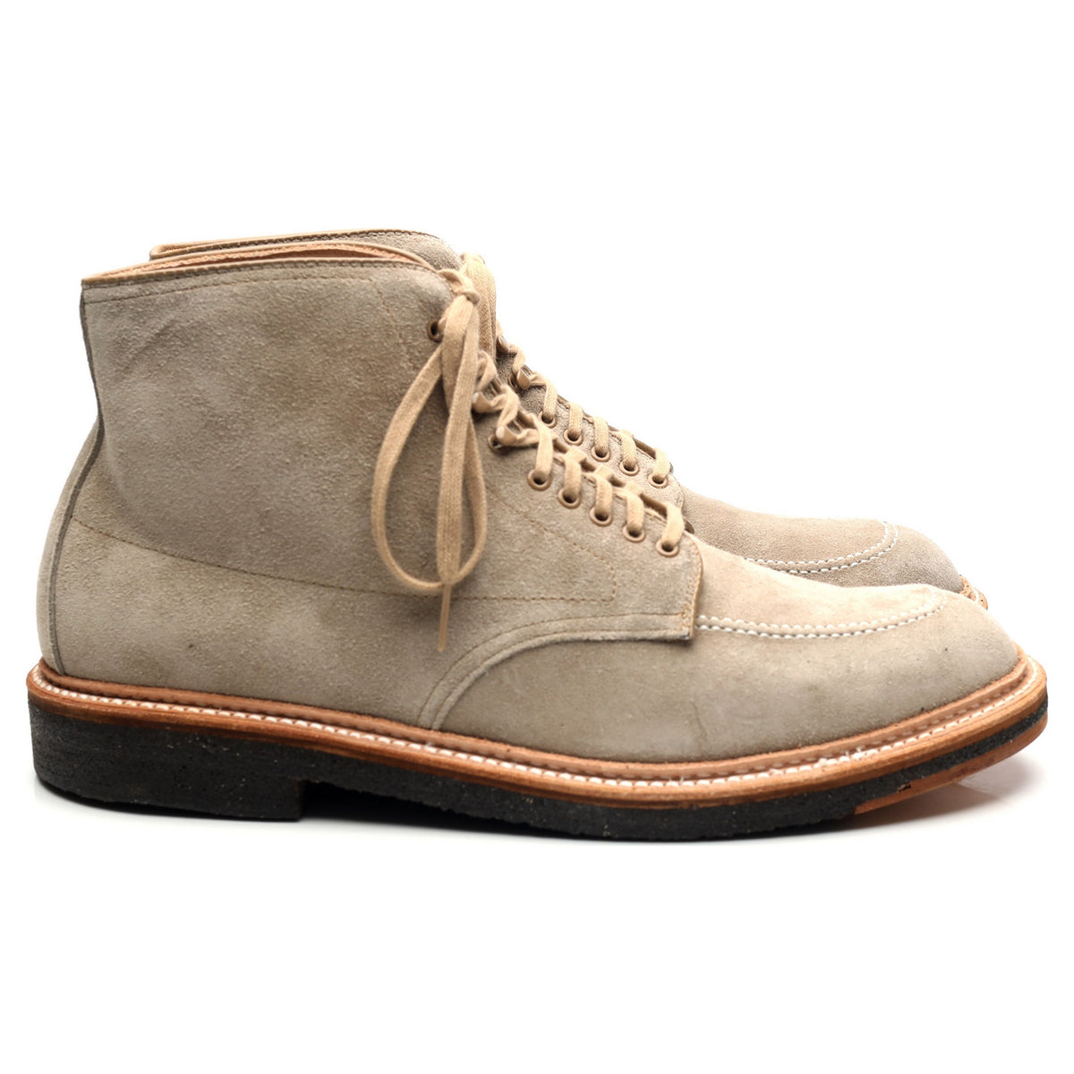 &#39;40554H&#39; Milkshake Beige Suede Indy Boots UK 9.5 - UK 10.5