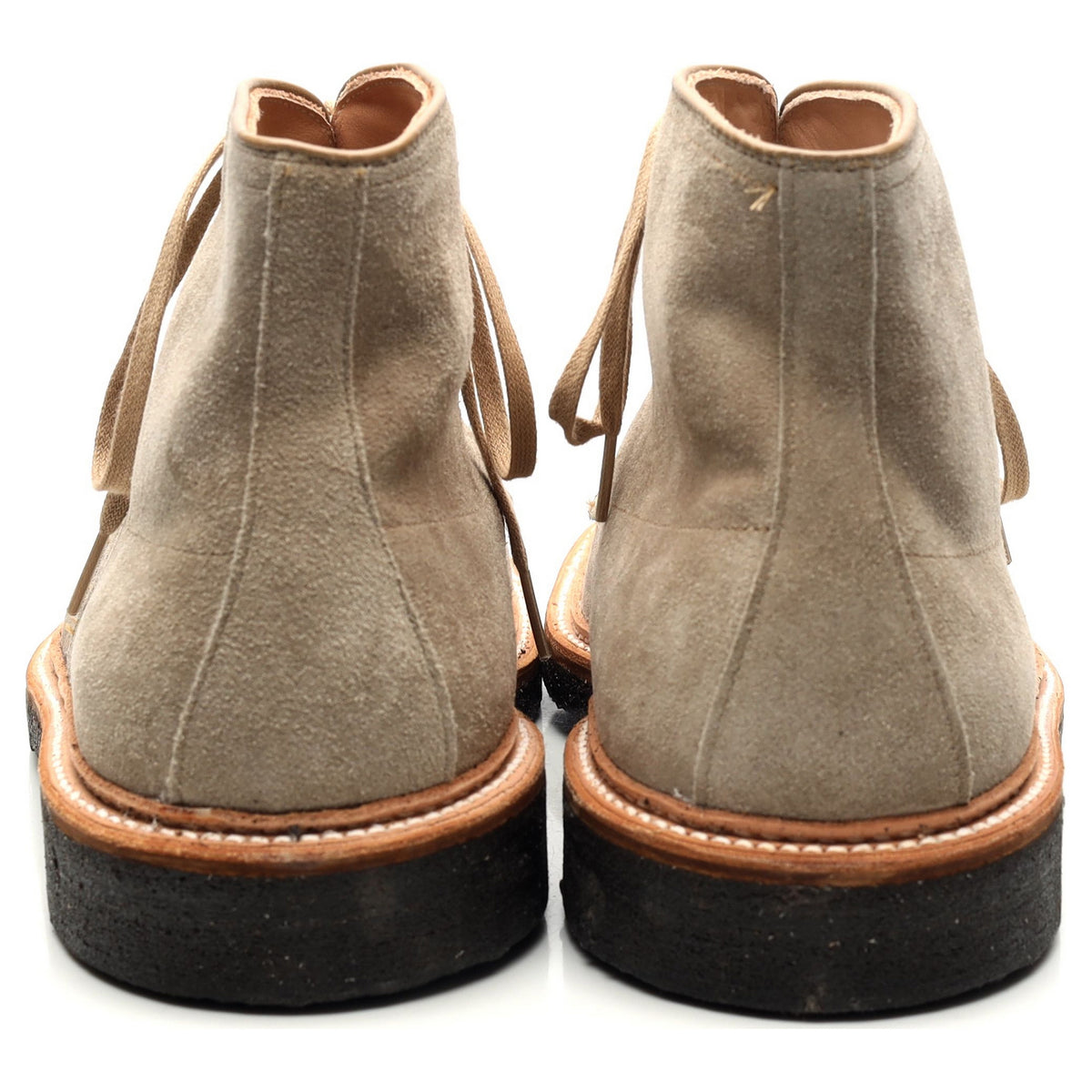 &#39;40554H&#39; Milkshake Beige Suede Indy Boots UK 9.5 - UK 10.5