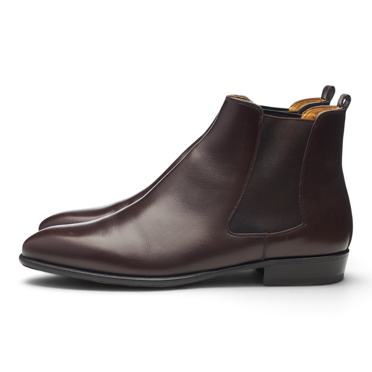 'Wall' Dark Brown Leather Chelsea Boots UK 8 EU 42