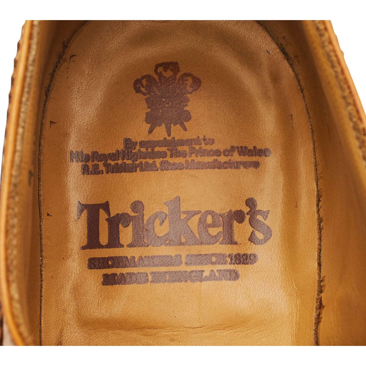 'Bourton' Tan Brown Leather Derby Brogues UK 10