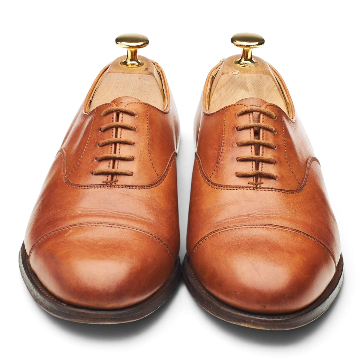 Women's 'Ashby' Tan Brown Leather Oxford UK 6.5 C