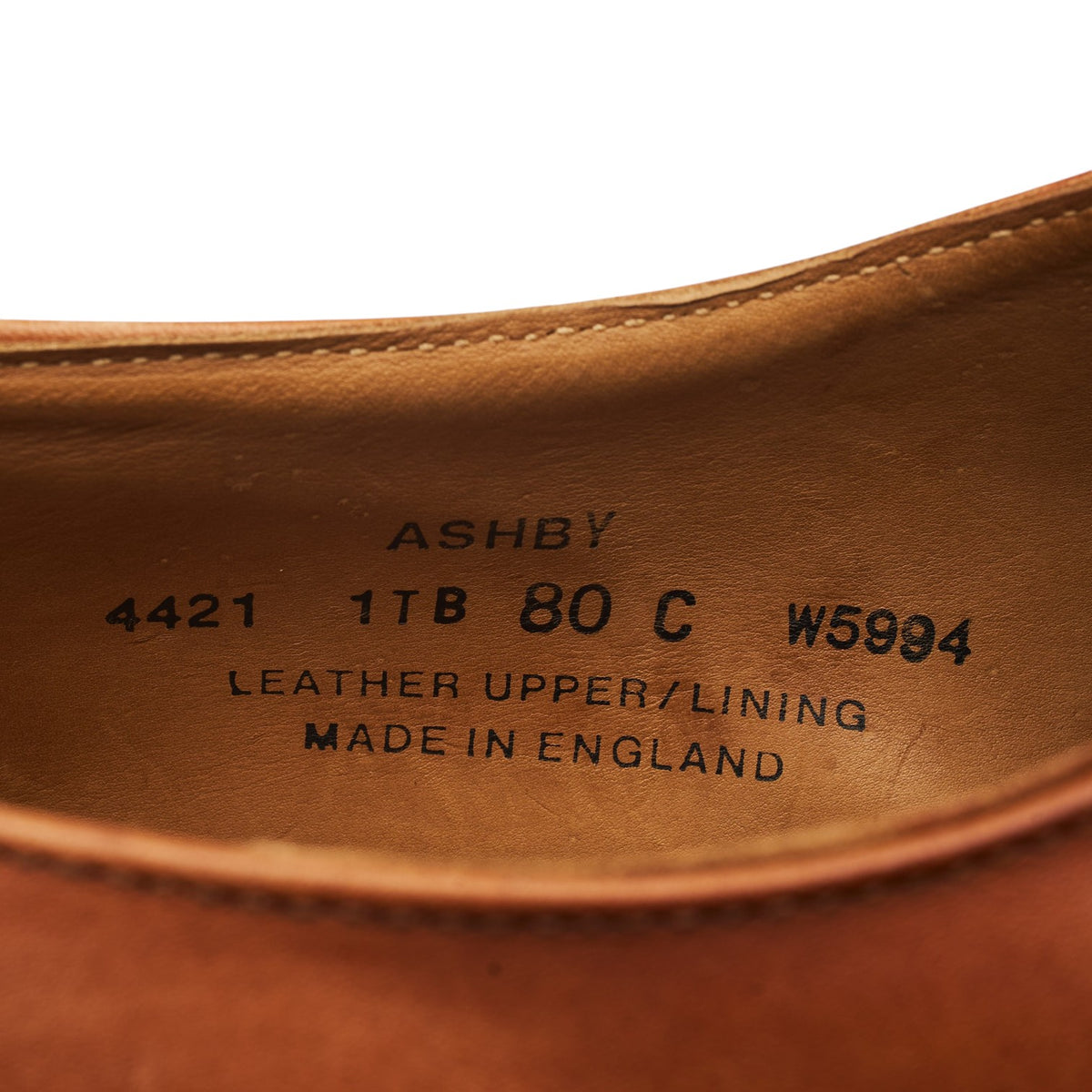 Women's 'Ashby' Tan Brown Leather Oxford UK 6.5 C