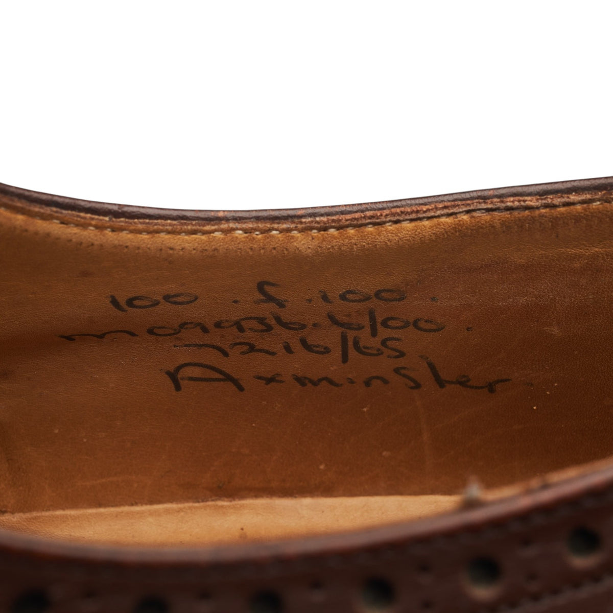 'Axminster' Brown Leather Oxford Brogues UK 10 F