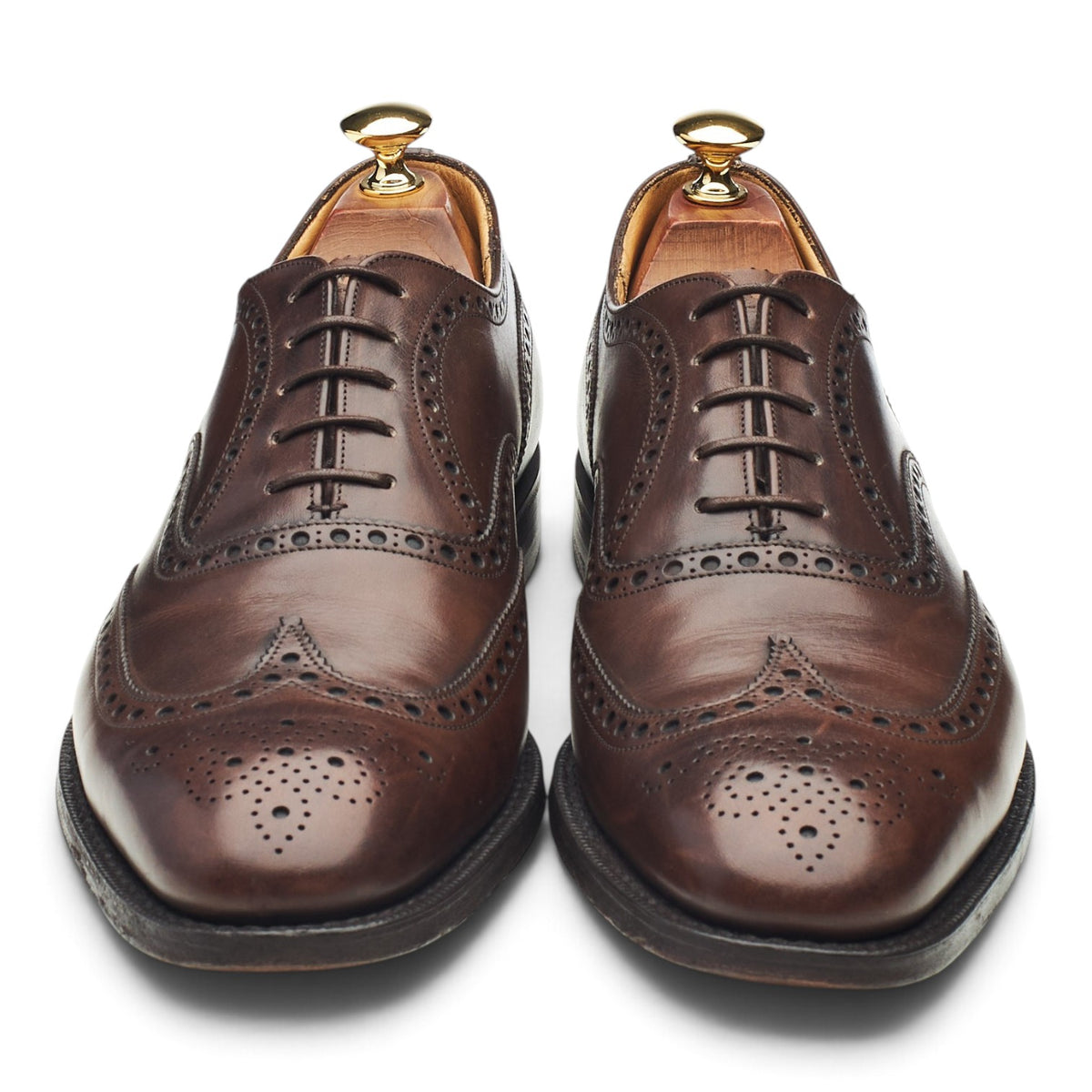 'Chetwynd' Dark Brown Leather Oxford Brogues UK 9 E