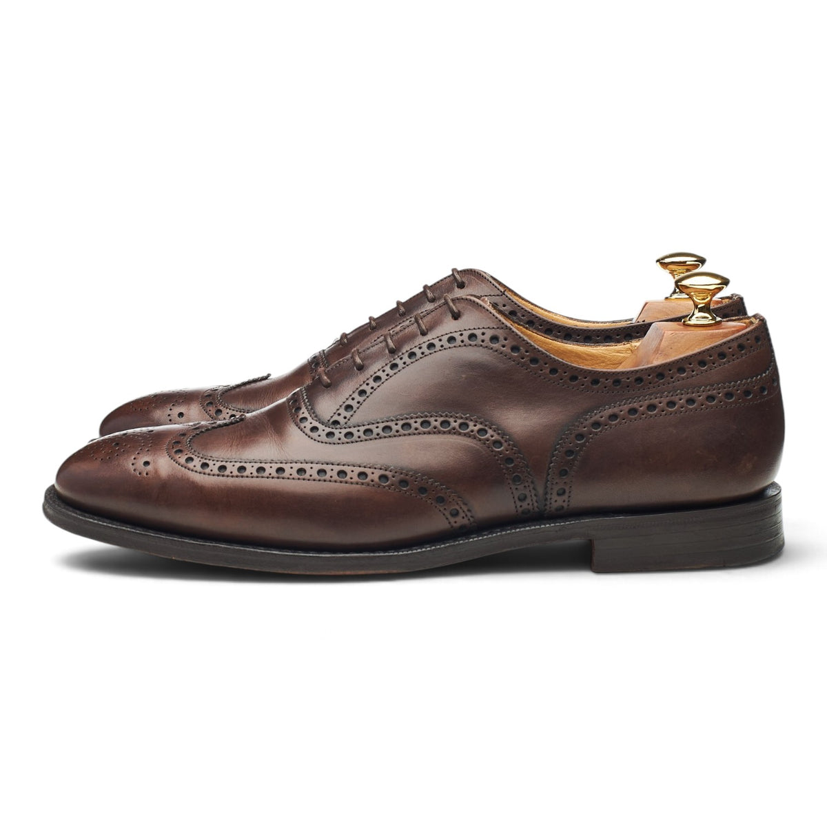 'Chetwynd' Dark Brown Leather Oxford Brogues UK 9 E
