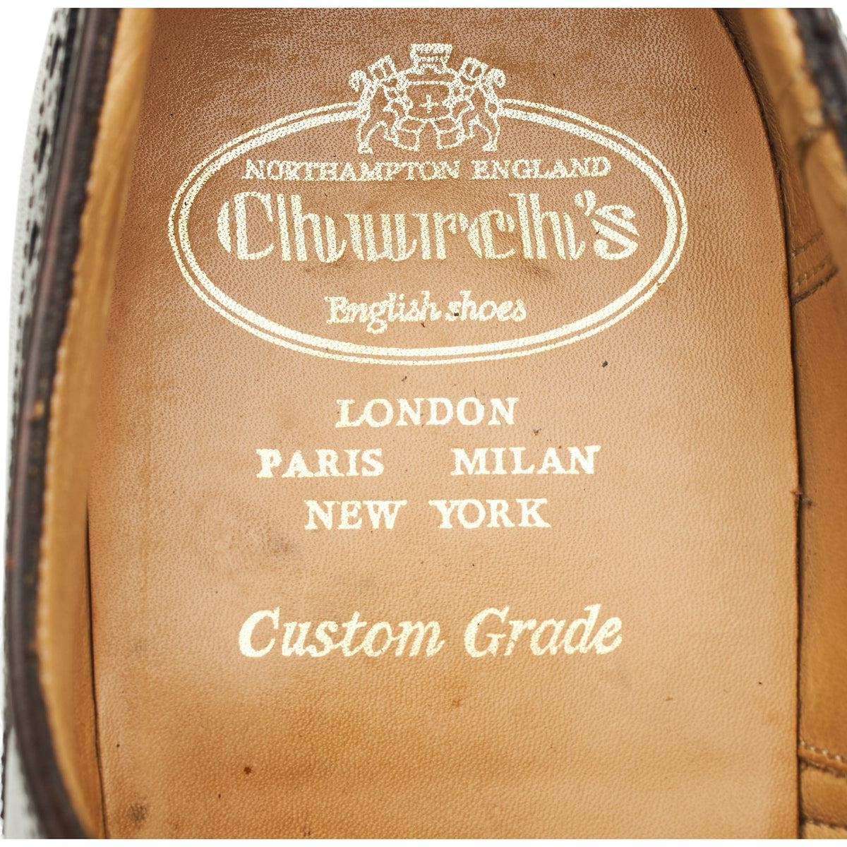 'Chetwynd' Dark Brown Leather Oxford Brogues UK 9 E