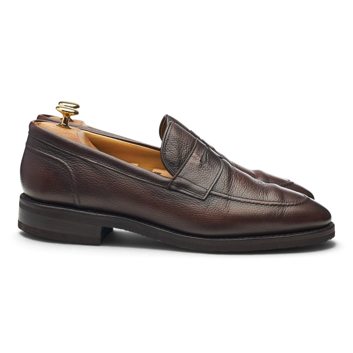 Reserve 'Roman' Dark Brown Leather Loafers UK 9 US 10 D