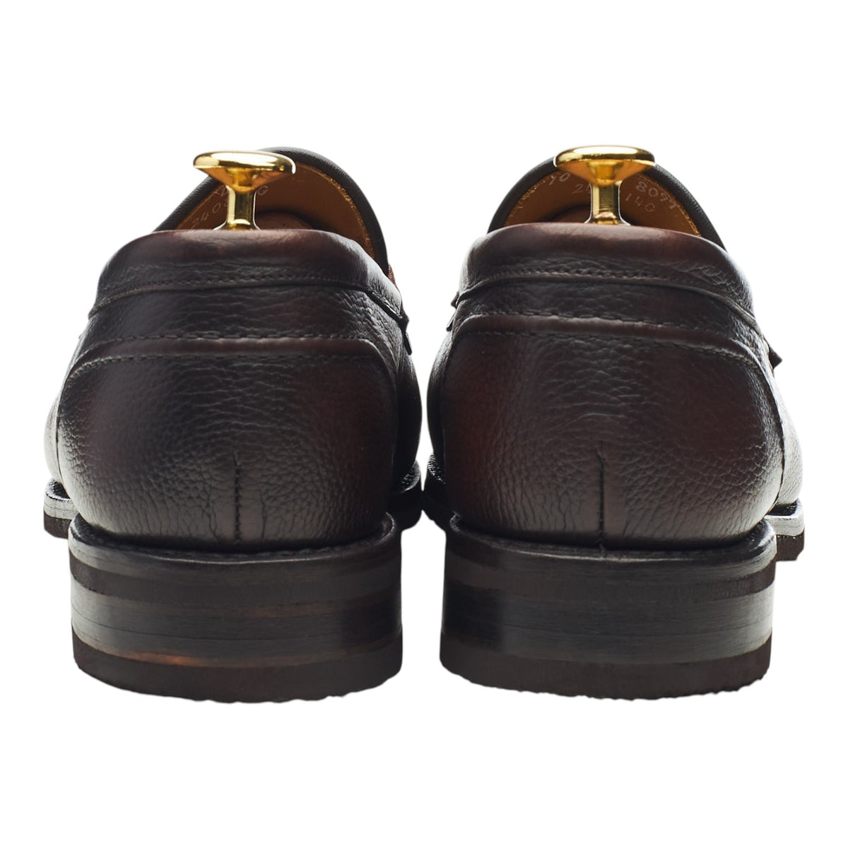 Reserve 'Roman' Dark Brown Leather Loafers UK 9 US 10 D