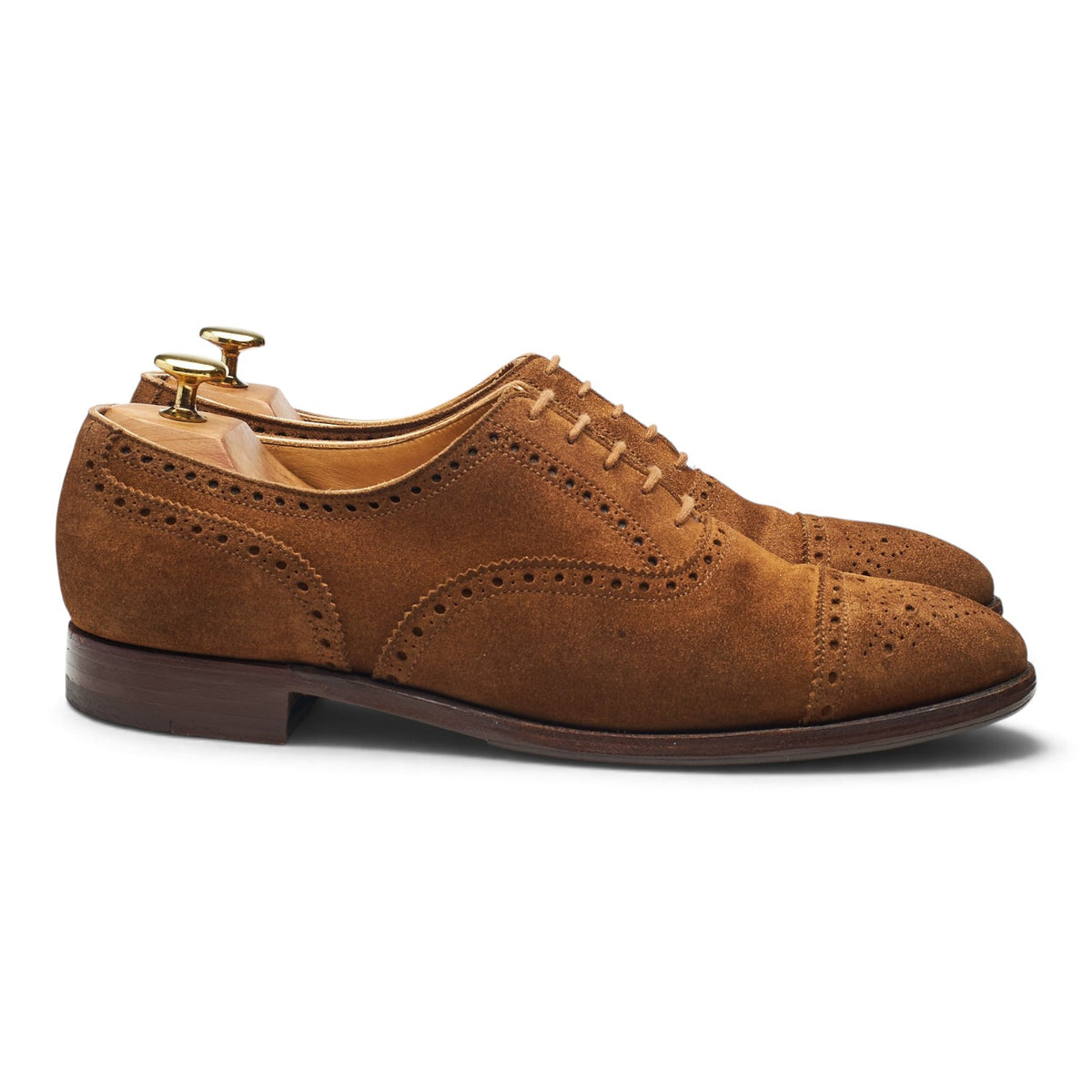'Westfield' Snuff Brown Suede Oxford Brogues UK 8 E