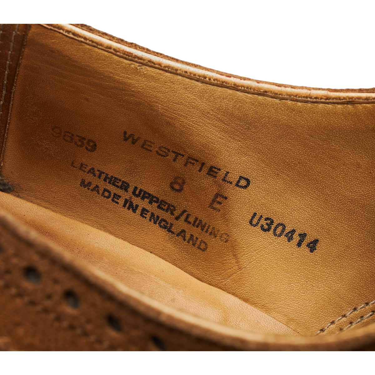'Westfield' Snuff Brown Suede Oxford Brogues UK 8 E