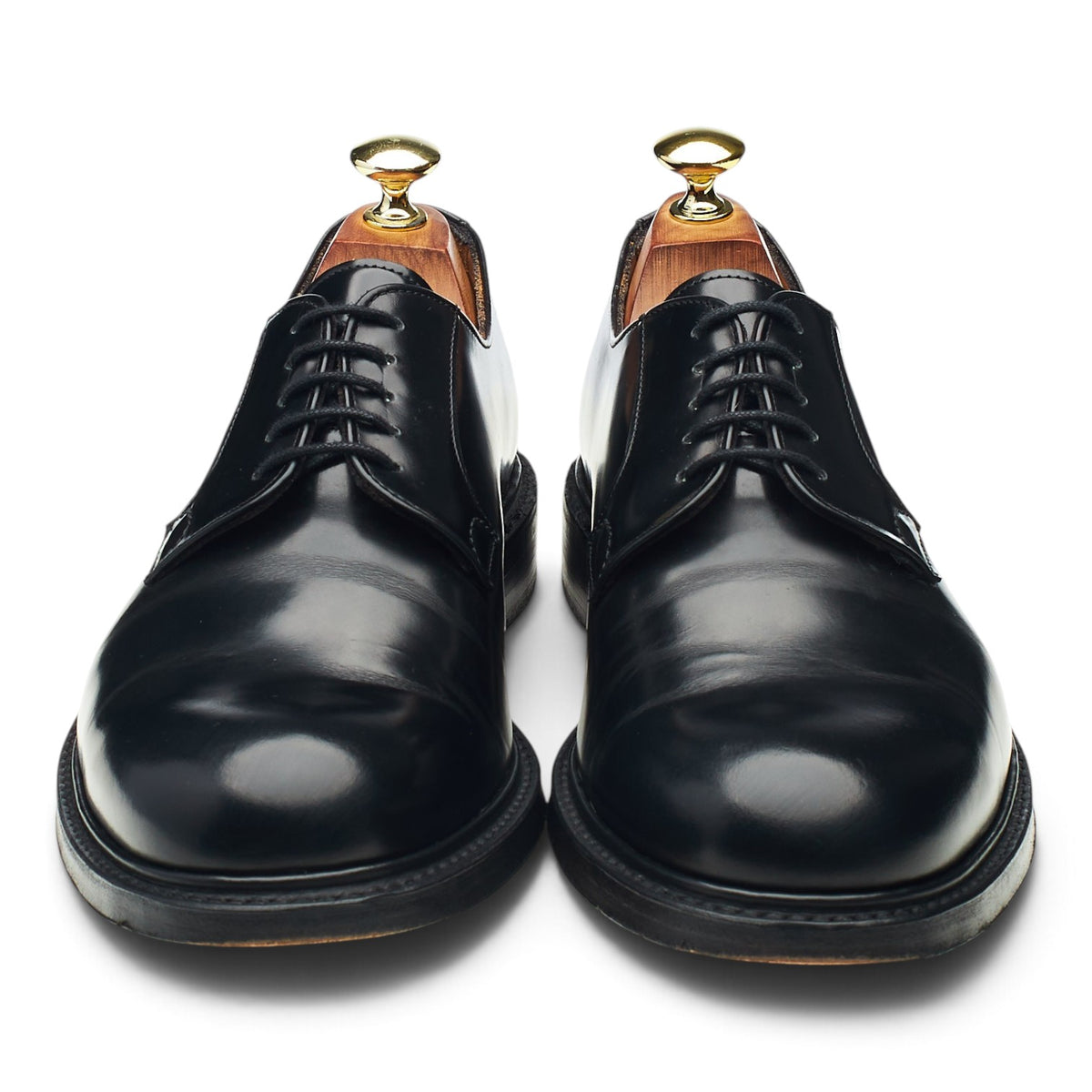 'Wye II' Black Leather Derby UK 7 G