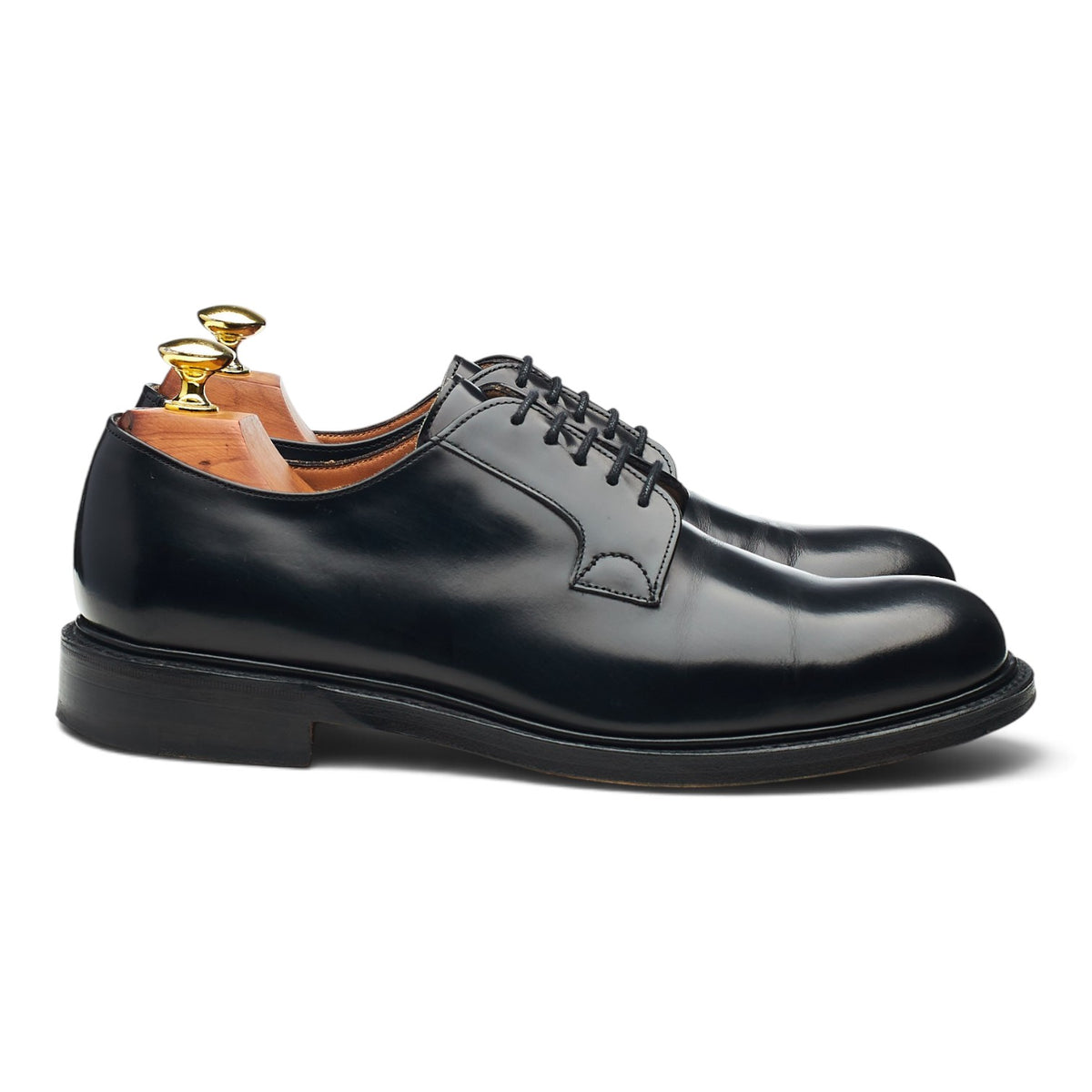 'Wye II' Black Leather Derby UK 7 G