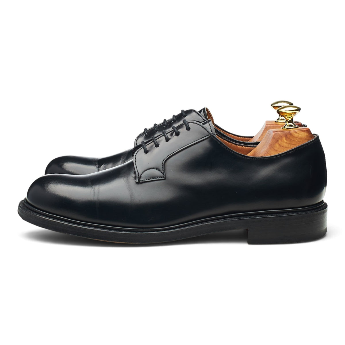 'Wye II' Black Leather Derby UK 7 G