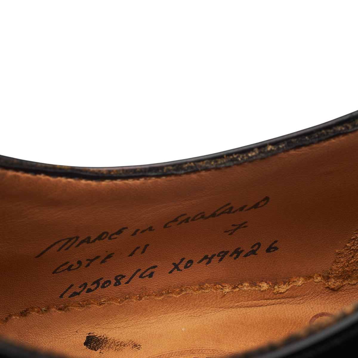 'Wye II' Black Leather Derby UK 7 G