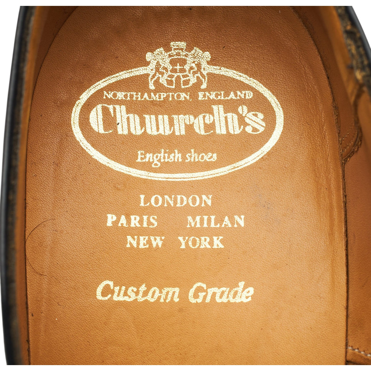 'Balmoral' Black Leather Oxford UK 11 G