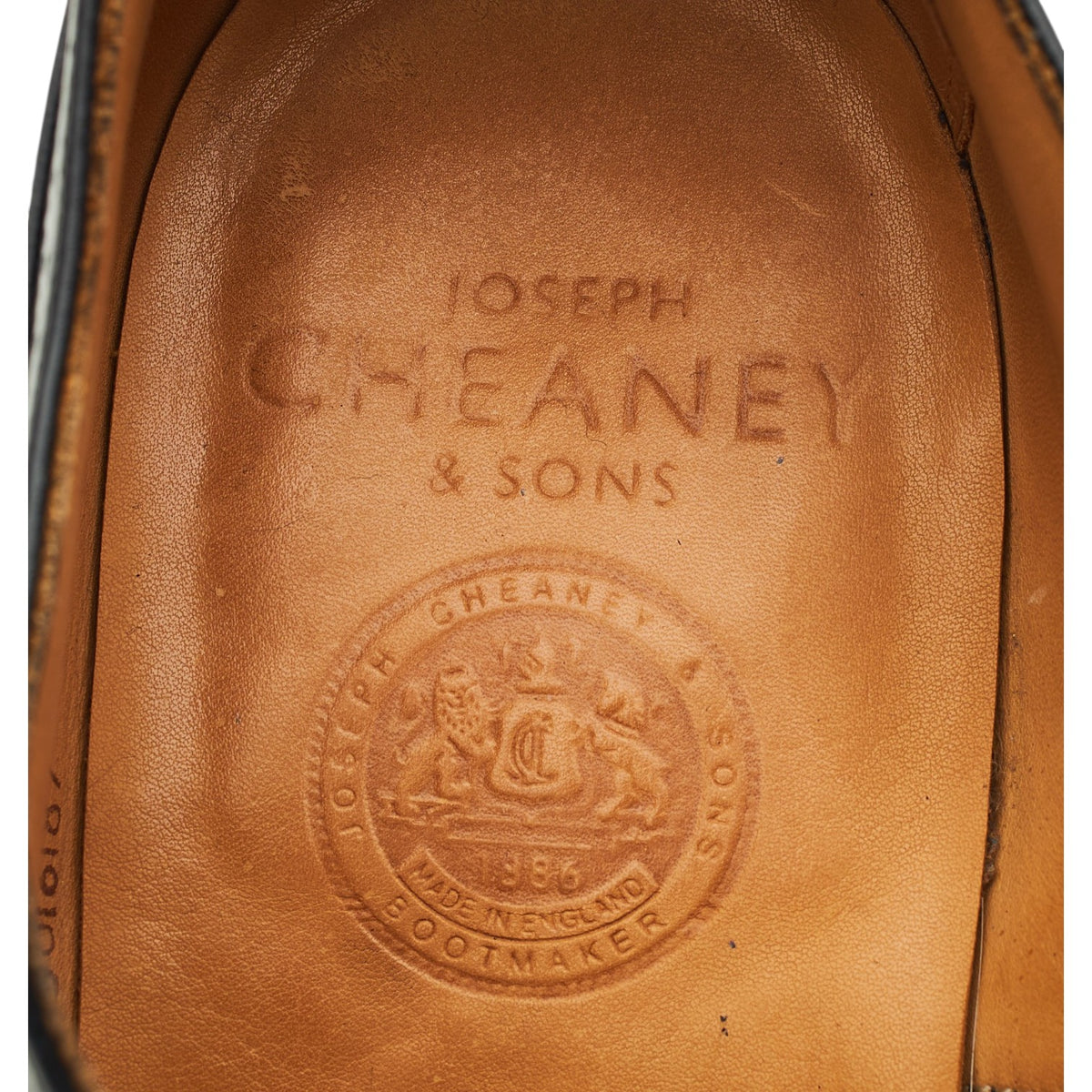 'Kelmarsh' Black Leather Oxford Brogues UK 9.5 F
