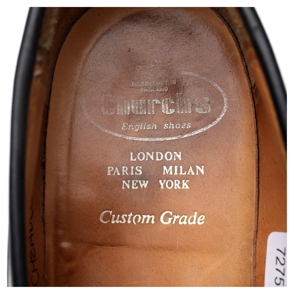 &#39;Cheadle&#39; Black Leather Tassel Loafers UK 9 F