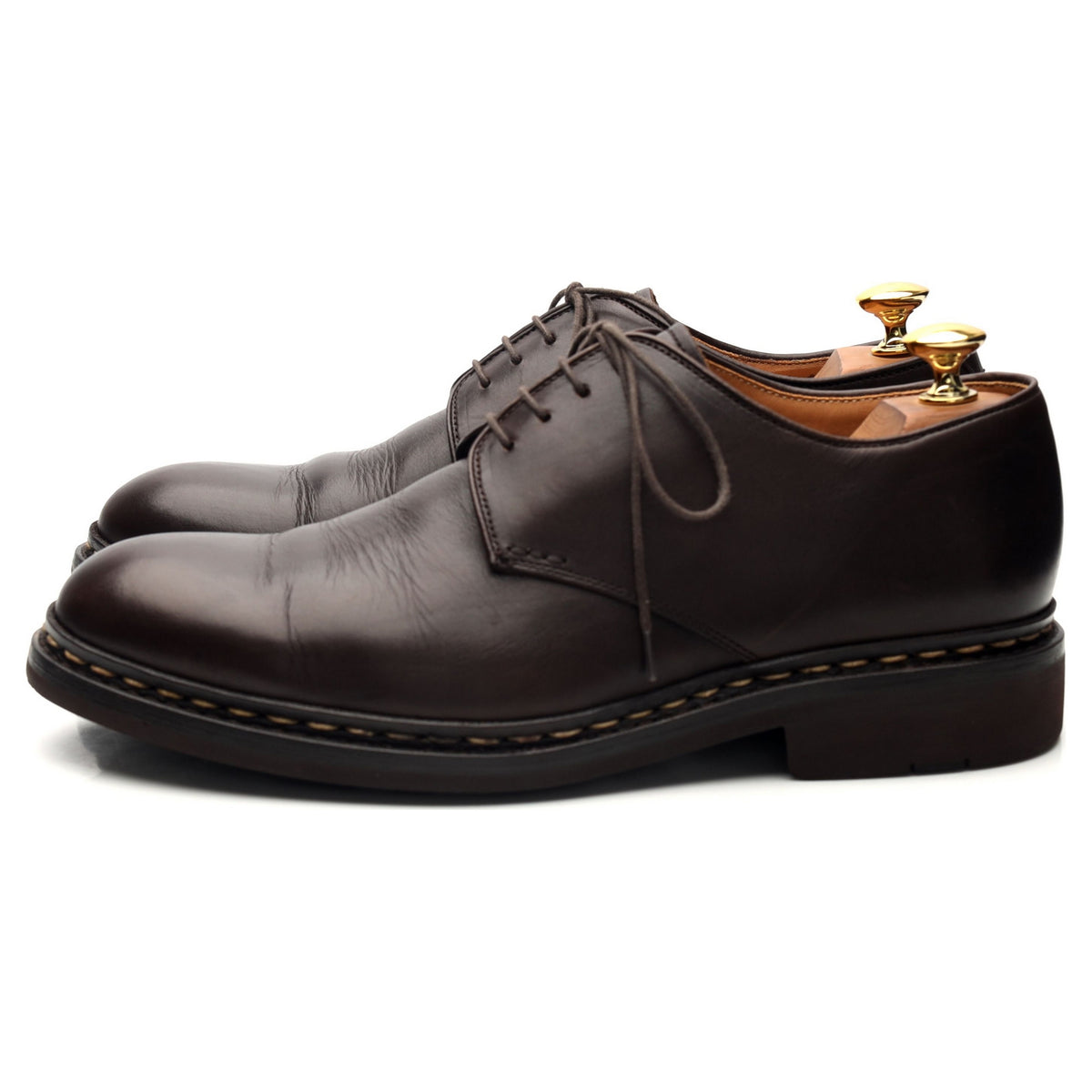 &#39;Crocus&#39; Dark Brown Leather Derby UK 6.5