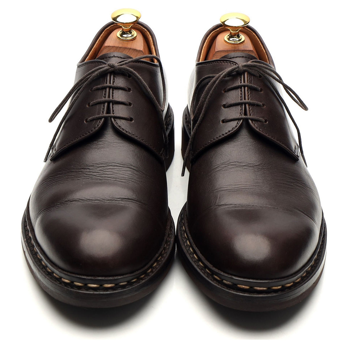 &#39;Crocus&#39; Dark Brown Leather Derby UK 6.5